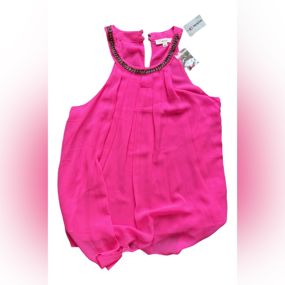 MINE women’s embellished sleeveless top size M